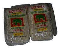  Asian Best Pho Rice Stick Noodles Medium 4 x 1lb 