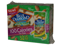  Blue Diamond Almonds 32 x 0.625oz 18g Bags 