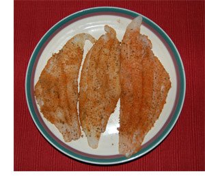 Picture of seasoned Cajun Catfish Fillets