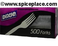  Dixie White Plastic Party Forks 