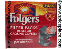  Folgers Filter Packs Regular Coffee 30 Pouches 