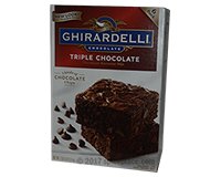  Ghirardelli Triple Chocolate Brownie Mix, 6 pack 