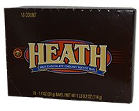  Heath English Toffee Bar Carton of 18 1.4 oz bars 