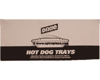  Dixie Hot Dog Trays 8 inch 
