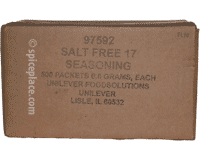  Lawry's Salt Free 17 Seasoning 500 0.02oz (0.5g) Packets 