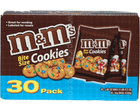  M&M Bite Size Cookies 30 packs 