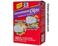  McCormick Ranch Spinach Dip Mix Variety Pack 6 Pouches 