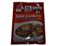  McCormick Slow Cookers Vegetable Beef Soup 4 x 1.2oz (34g) 