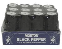  Morton Pepper Shakers 