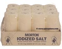  Morton Iodized Salt Shakers 