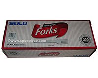  Solo Heavyweight White Plastic Forks 500 Count 