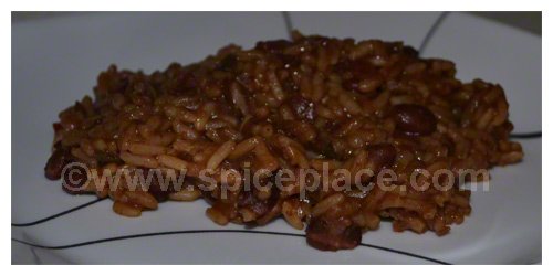 Picture of a Serving of Zatarain's Red Beans and Rice