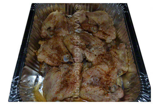 Seasoned Chicken Thighs for Twice Cooked Thai Chicken
