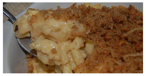Macaroni and Cheese Recipe Closeup Picture Closeup of Macaroni and Cheese Recipe