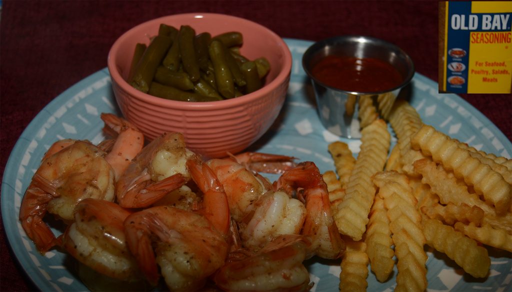 Steamed Shrimp Seasoned with Old Bay Seasoning