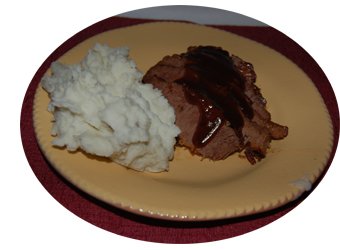 Serving of Barbecued Beef Brisket