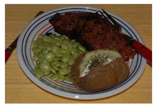 Barbecued New York Strip Steak