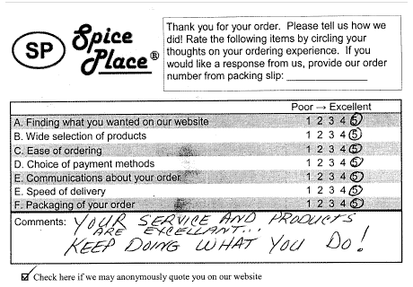  Scan of Business Reply Card for comment 35. 