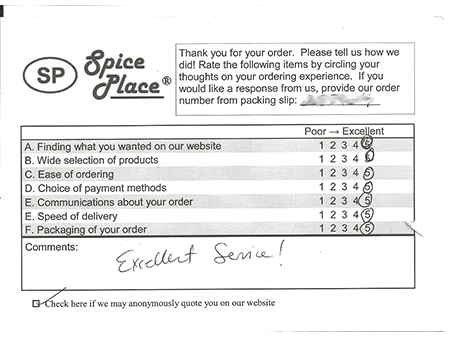  Scan of Business Reply Card for comment 77. 