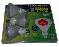  Compact Fluorescent Reflector 120 Watt x 3 