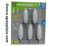  Compact Fluorescent Candle Base 40 Watt 5 Pack 