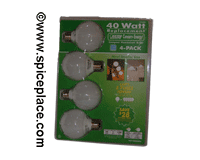  Compact Fluorescent 40 Watt Globe Bulbs 4 Pack 