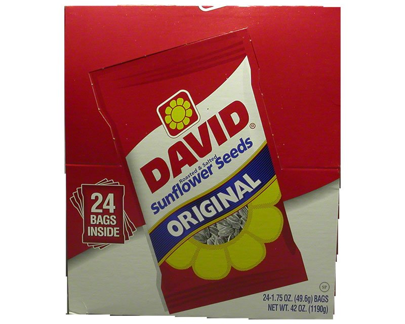 David Salted & Roasted Sunflower Seeds 24 x 1.75oz 19.02USD Spice Place