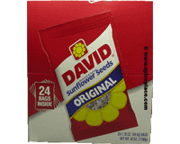  David Salted & Roasted Sunflower Seeds 24 x 1.75oz 