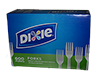 Dixie White Plastic Party Forks