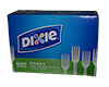  Dixie White Plastic Party Forks 