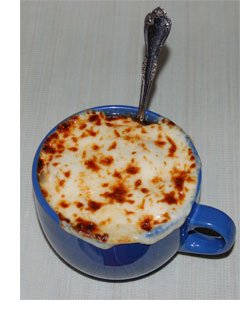 Picture of prepared French Onion Soup