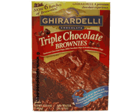  Ghirardelli Triple Chocolate Brownie Mix, 6 pack 