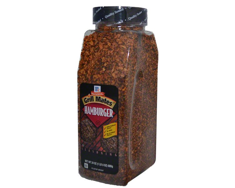 McCormick Grill Mates Hamburger Seasoning, 24 oz - One 24 Ounce Container  of Hamburger Seasoning Mix with Bold Blend of Ground Peppers, Onion and