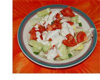 Picture of salad with Hidden Valley Ranch Dressing