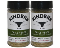  Kinder's Chile Verde Rub 2 x 8oz 227g 