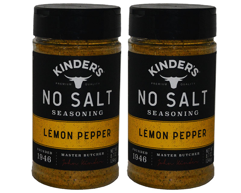 Kinder's Lemon Pepper No Salt Seasoning.php 2 x 8.7oz 246g $19.93USD -  Spice Place