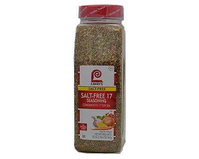 Lawrys Salt Free 17 Seasoning 20oz (567g) $20 96USD Spice Place Lawrys Salt Free 17 Seasoning 20oz (567g) $20 96USD Spice Place