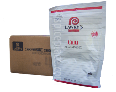 Lawry s Chili Seasoning Mix Carton of 6 5.7oz 161g Pouches 40.87USD Spice Place