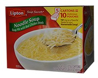  Lipton Noodle Soup, Chicken 10 x 2.25oz 63g 