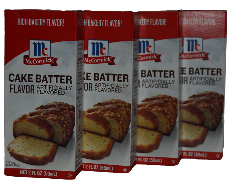 McCormick Imitation Vanilla Butter and Nut Flavor 4 x 2oz