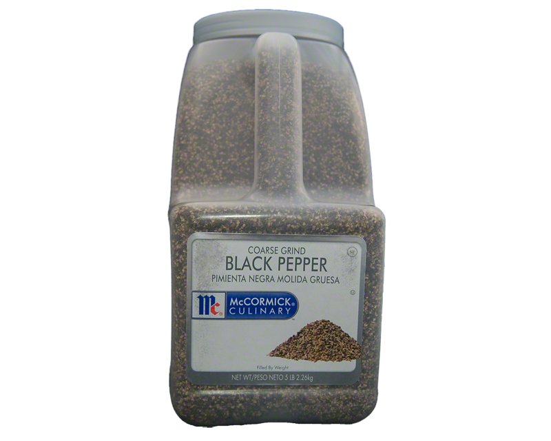 McCormick Black Pepper, Coarse Grind 5lbs 2.26kg 106.53USD Spice Place