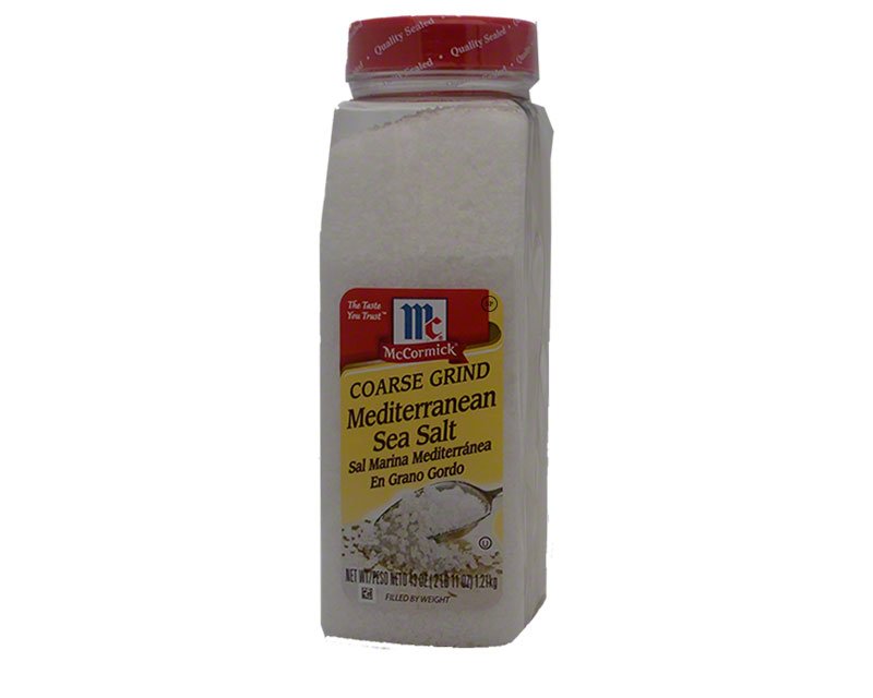 McCormick Mediterranean Sea Salt Coarse Grind 43oz 1.22kg 10.24USD
