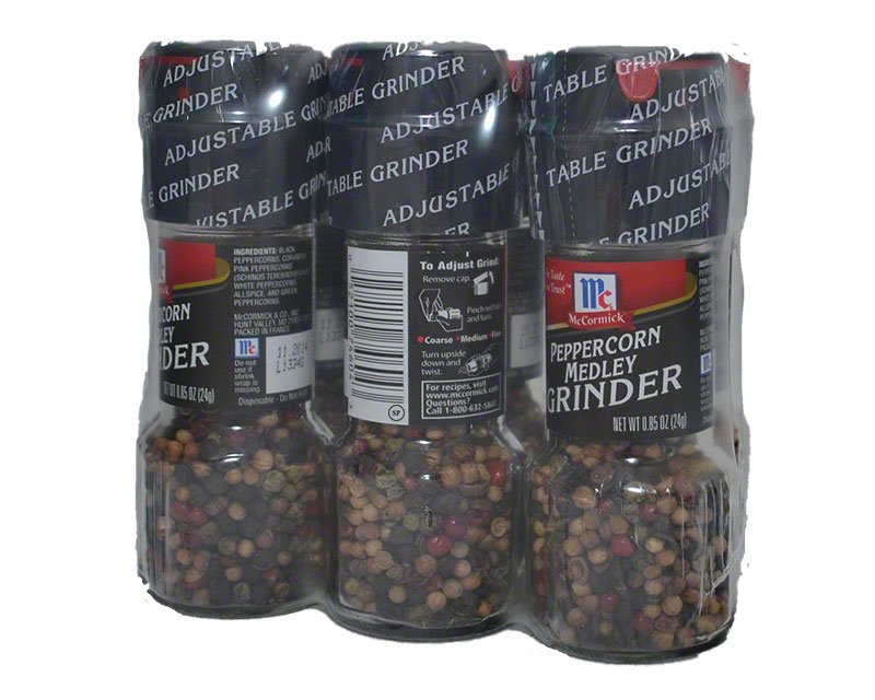 Mccormick Peppercorn Grinder, Medley - 0.85 oz