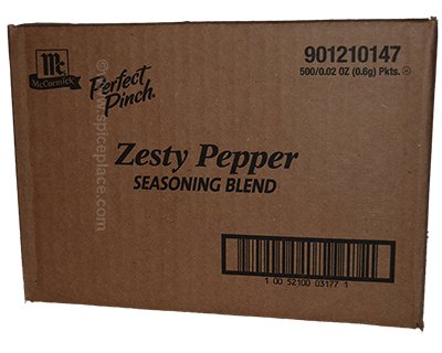 McCormick Perfect Pinch Zesty Pepper Seasoning 500 x 0.02 oz Pkt $58.93USD  - Spice Place
