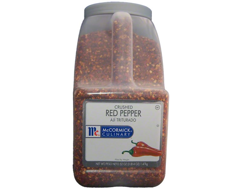 McCormick Red Pepper, Crushed 3.25lb 1.47kg 52.96USD Spice Place