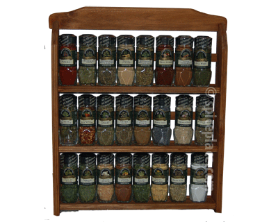 Spice Rack with Spices