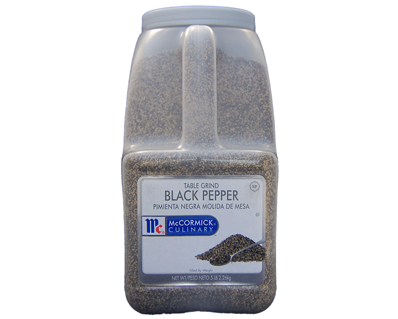 McCormick Black Pepper, Table Grind 5lbs 2.26kg 102.43USD Spice Place