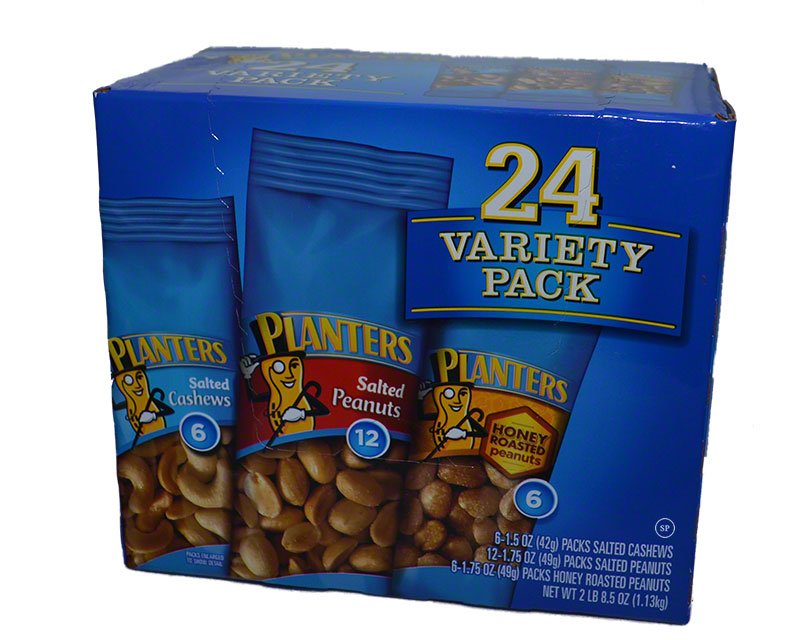 Planters Tube Nuts Variety Pack, 24 count 19.05USD Spice Place