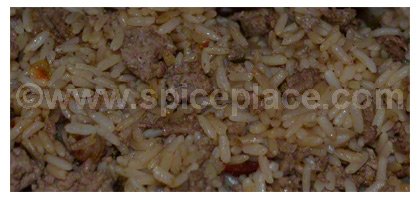 Prepared Zatarain's Dirty Rice Mix