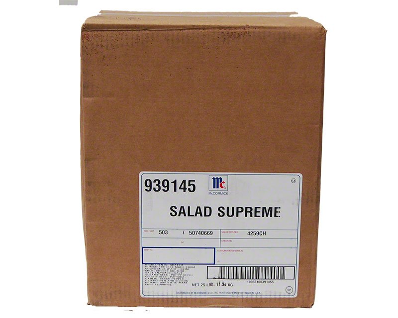 McCormick Salad Supreme 25lbs 11.34kg 283.67USD Spice Place